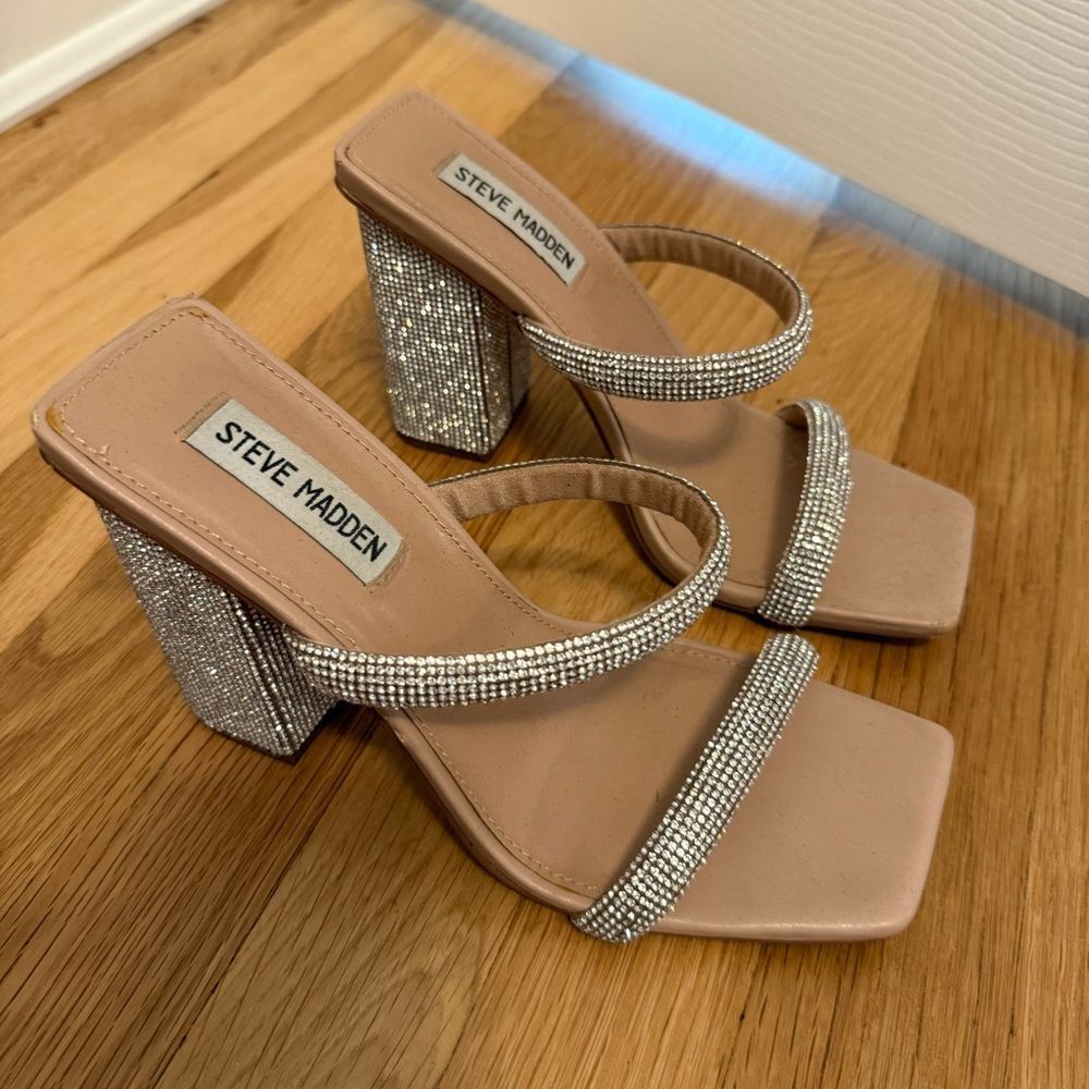 Steve Madden Blaker Slide Square Toe Block Heel R… - image 5